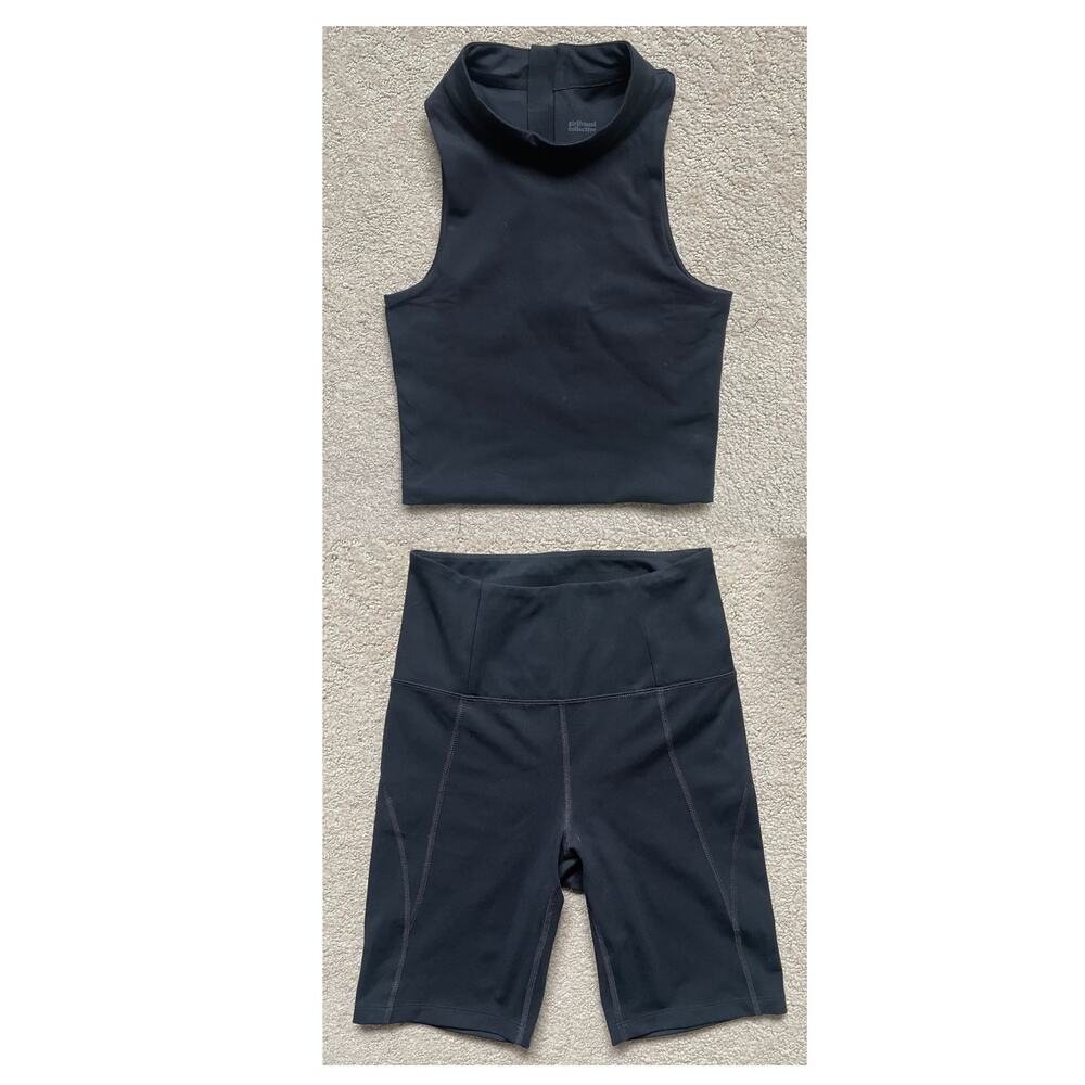 Freddie Black Back Zip Workout Set XS